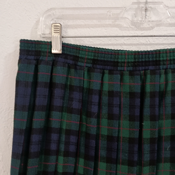 Vintage Jantzen Classics Plaid Pleated MIdi Skirt - Picture 3 of 7